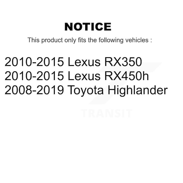 Front Left Bearing Lower Ball Joint Outer Tie Rod & Link Kit For Toyota Highlander Lexus